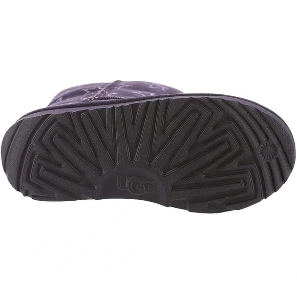Youth UGG Classic II Iridescent Stars Nightshade/Purple Boots (NWT) - Picture 3 of 8
